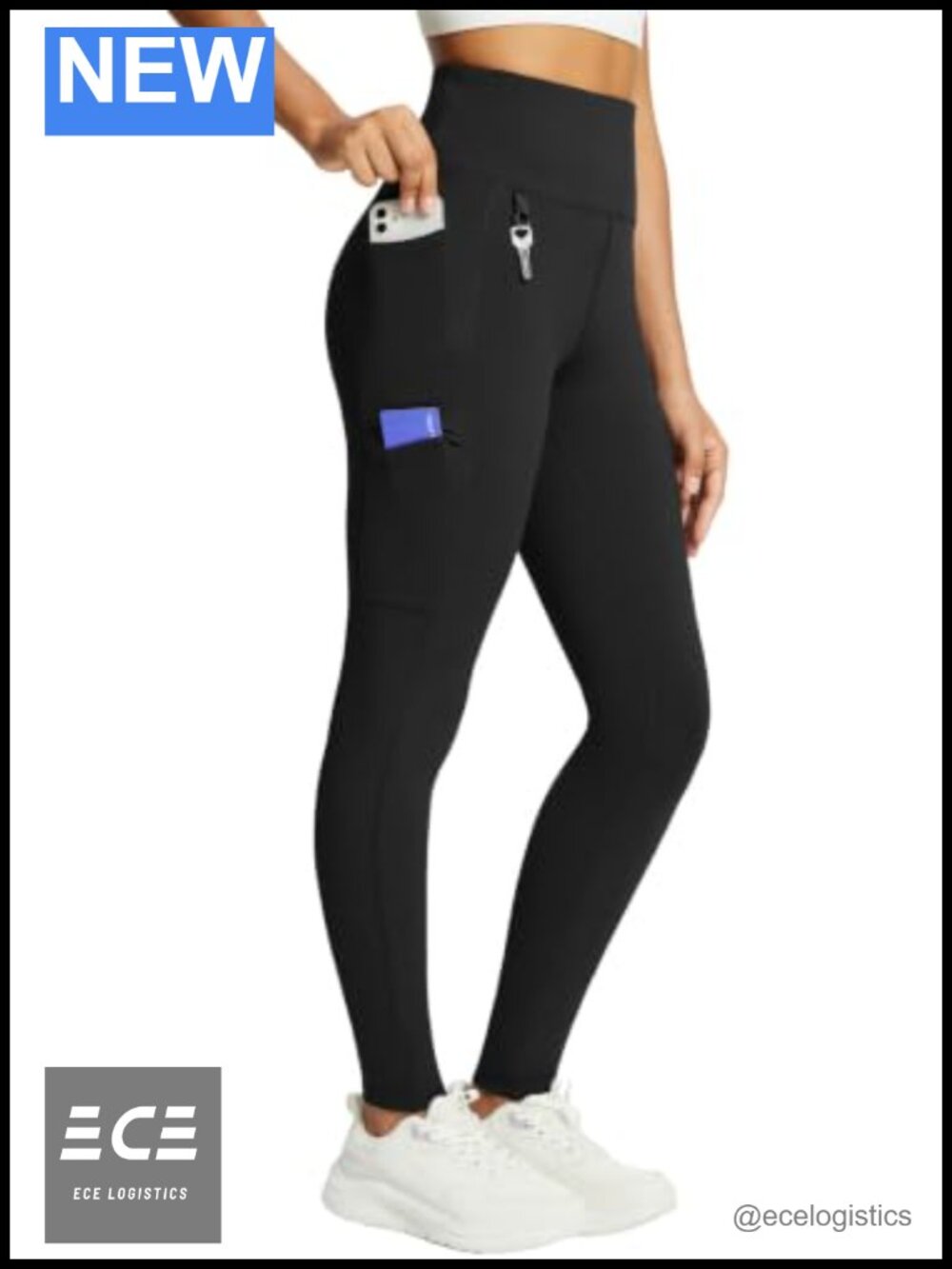 Fleece Lined Waterproof Thermal Hiking Leggings High Rise Tummy Control